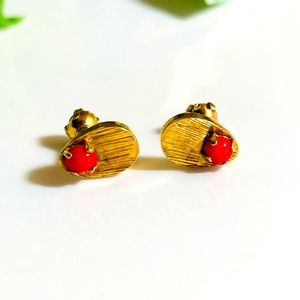 10K Gold Screw Back Baby Post Earrings